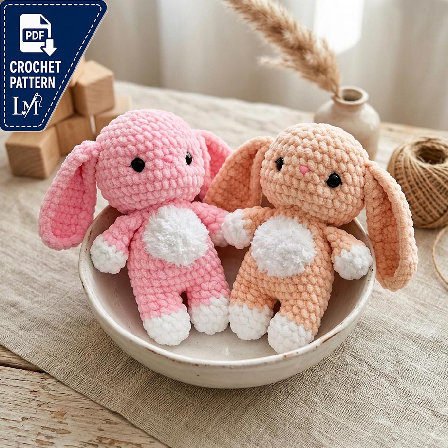 Baby Bunny Crochet Pattern Ideas for Soft Amigurumi Toys 5